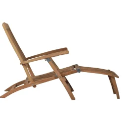 Poltrona da esterno Steamer in teak 58x163x94/100
