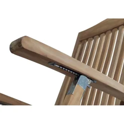 Poltrona da esterno Steamer in teak 58x163x94/100