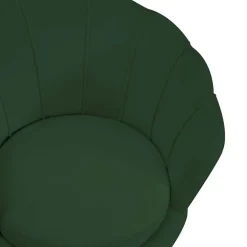 Poltrona in velluto Tulipan 73x72xh45/75 cm verde