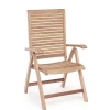 Poltrona pieghevole in legno teak Maryland 109x61,5x64 cm