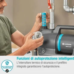 Pompa autoclave Gardena Silent 650W portata max 3900 l/h