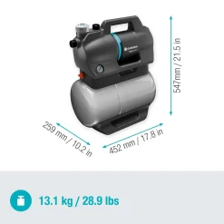 Pompa autoclave Gardena Silent 600W portata max 3800 l/h
