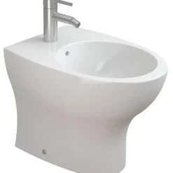 Pop art bidet filo parete 52x36 monoforo bianco