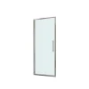 Porta a battente doccia estensione cm 77-81 cromo stampato
