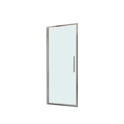 Porta a battente doccia estensione cm 77-81 cromo trasparente