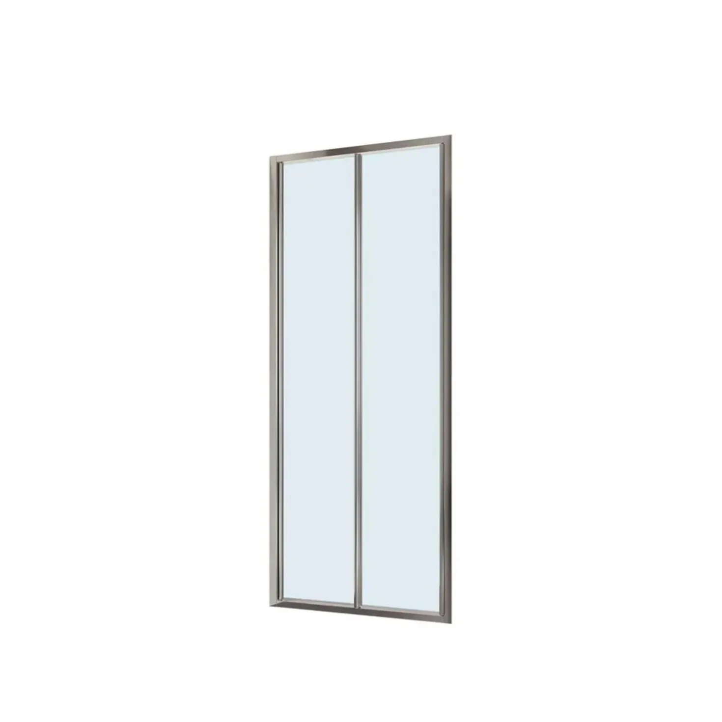 Porta a soffietto doccia 2 ante estensione cm 97-101 cromo trasparente