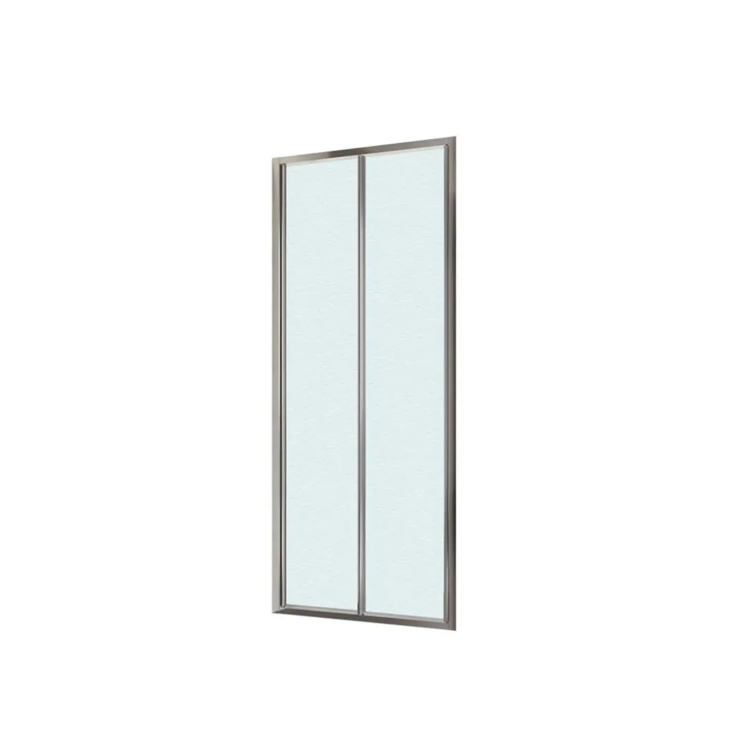 Porta a soffietto doccia 2 ante estensione cm 77-81 cromo stampato