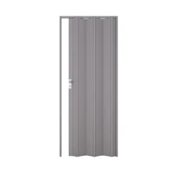 Porta a soffietto Luciana in PVC 88,5x214 cm grigio pastello