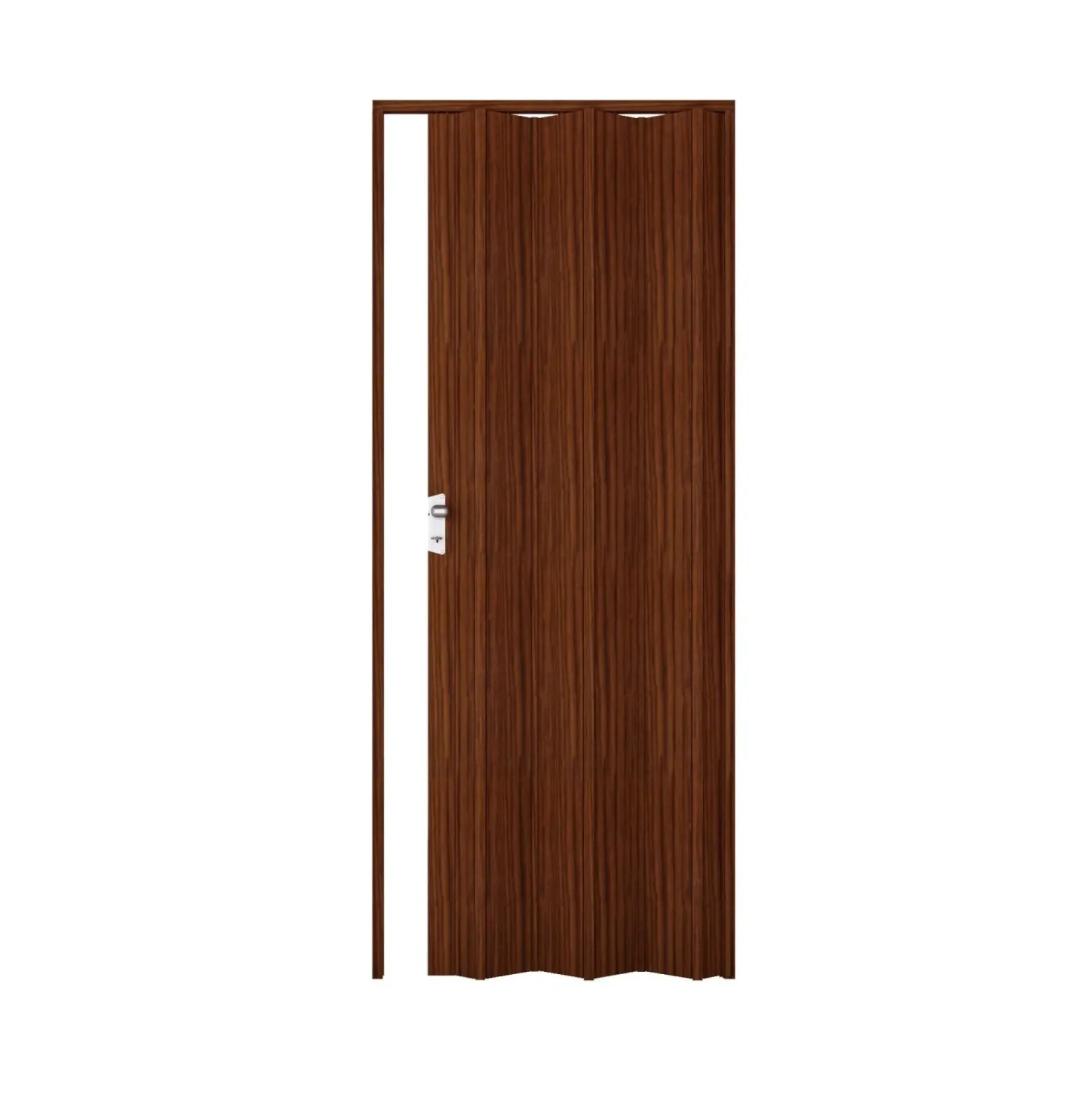 Porta a soffietto Luciana in PVC 88,5x214 cm noce mansonia