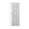 Porta a soffietto Luciana in PVC 88,5x214 cm bianco pastello