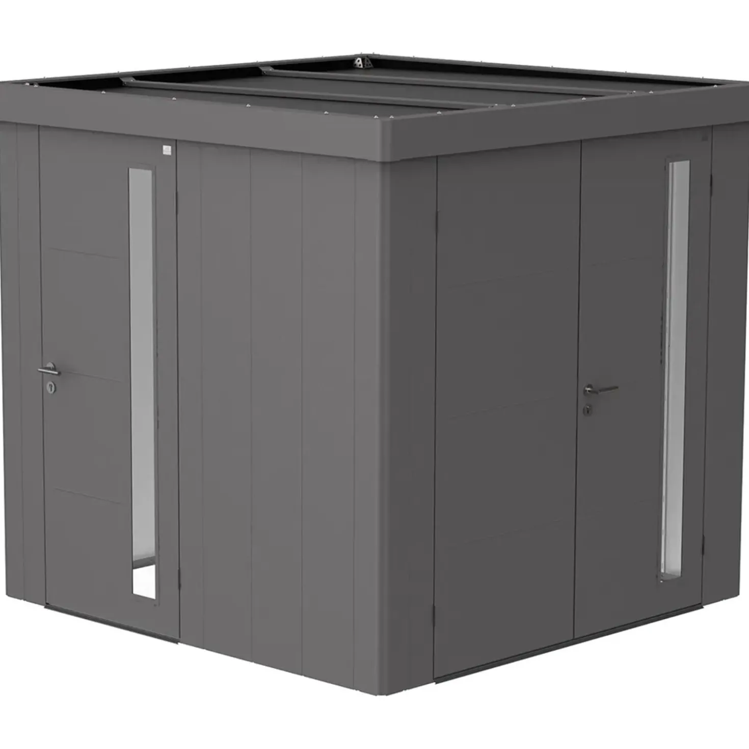 Porta aggiuntiva casetta da giardino Neo Biohort grigio quarzo metallizzato