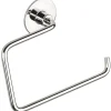 Porta asciugamani ad anello Wind cromo