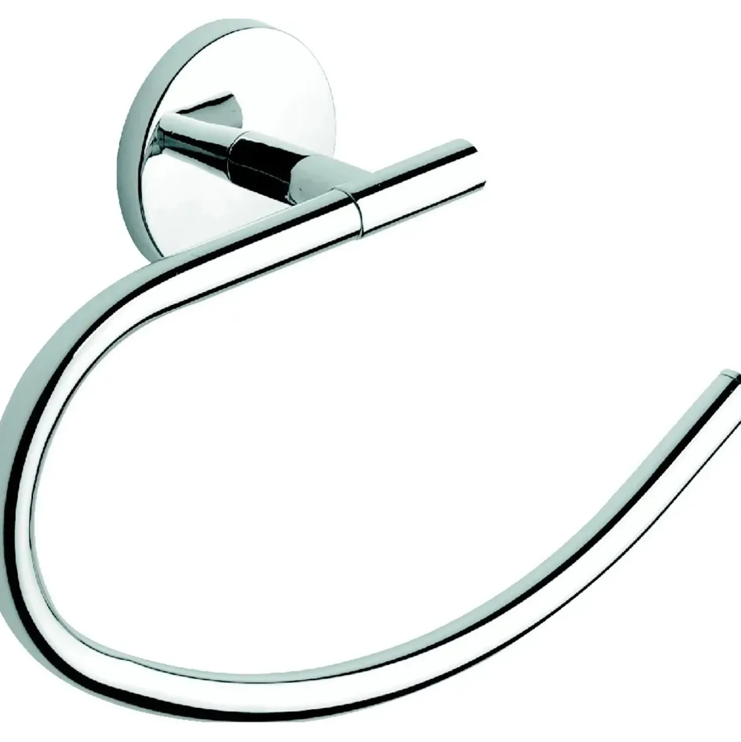Porta asciugamani ad anello One Duo cromo