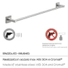 Porta asciugamani Fuji spazzolato 60 cm