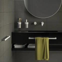 Porta asciugamani Pirenei bianco opaco 35 cm