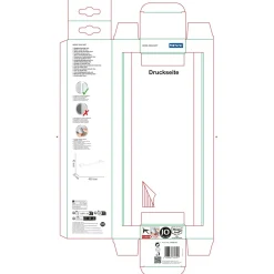 Porta asciugamani Turbo-Loc Uno Orea satinato 40 cm