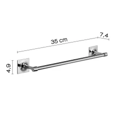 Porta asciugamani Wizard cromo 35 cm