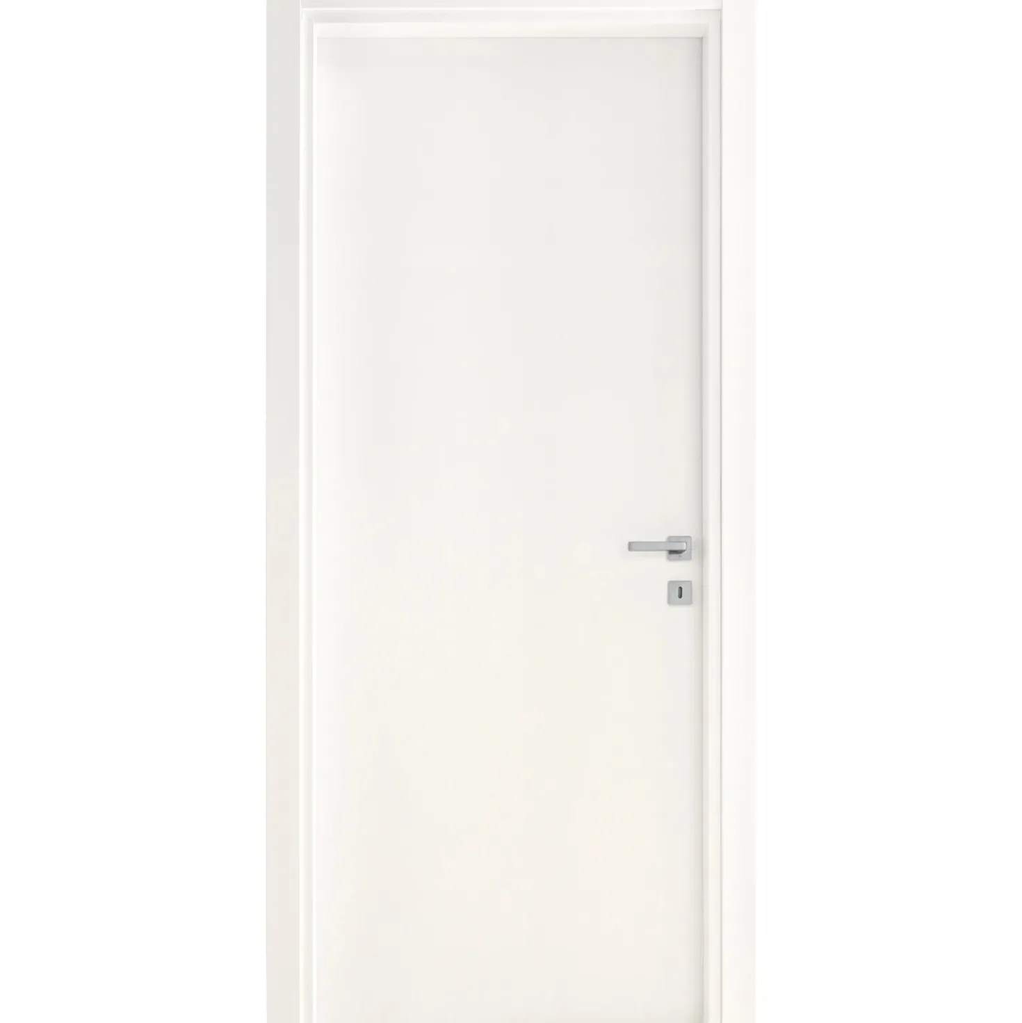 Porta battente reversibile Badia bianca 210x80 cm