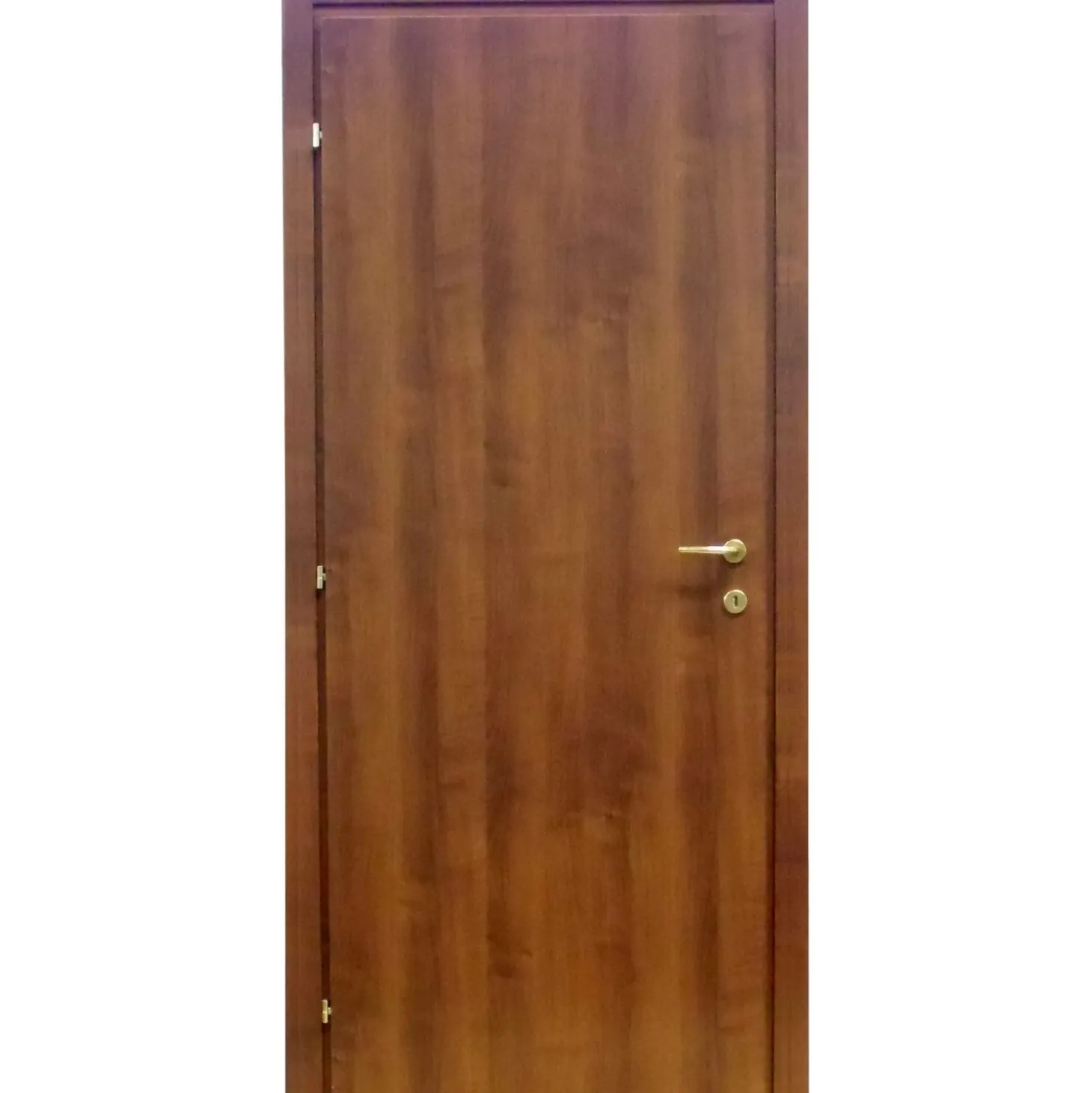 Porta battente reversibile Badia noce 210x80 cm