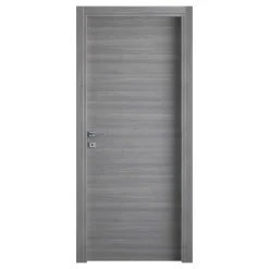 Porta battente reversibile Marika micro grigio 70x210 cm