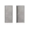 Porta battente reversibile Bormio cemento 80x210 cm