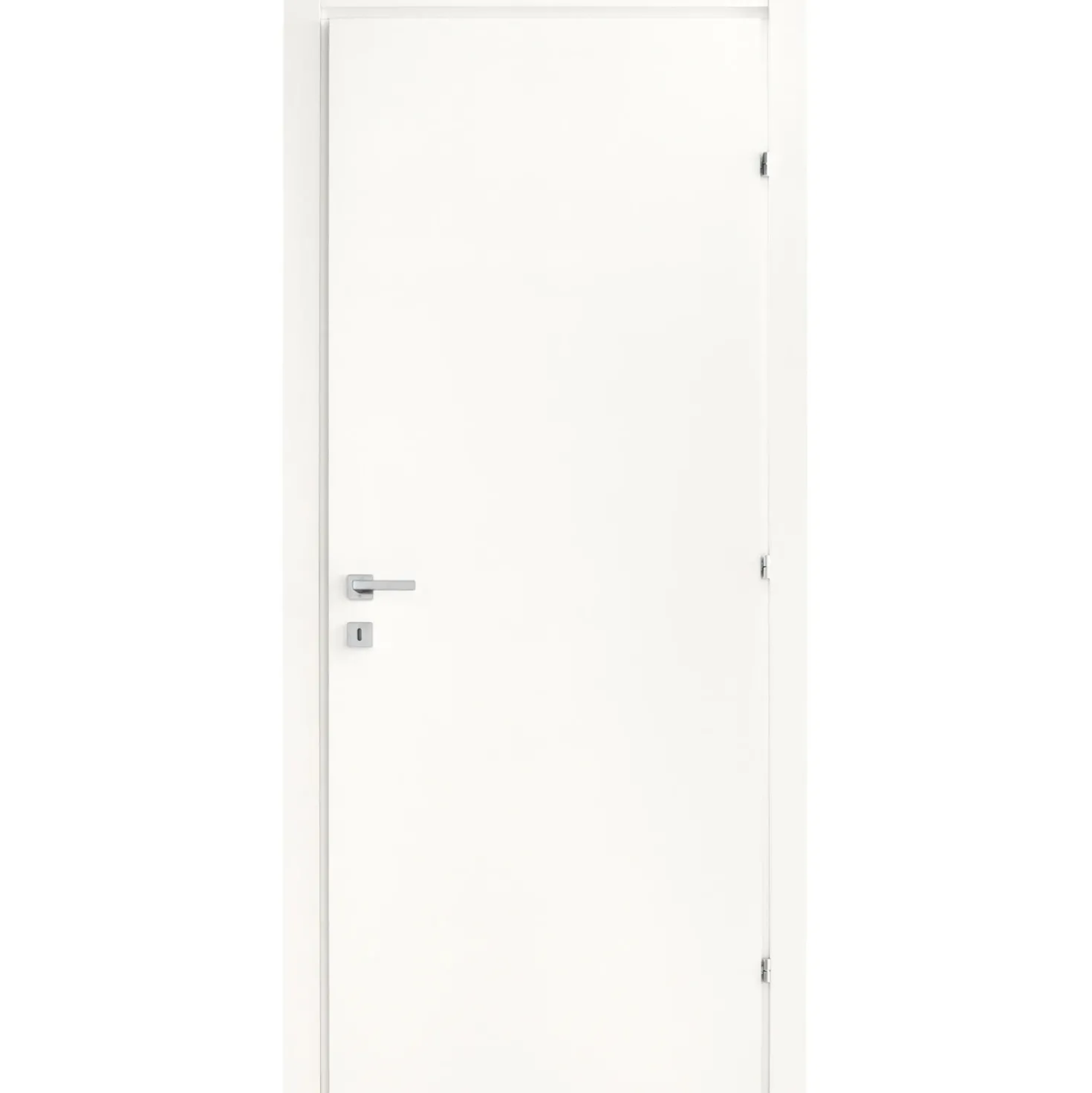 Porta battente reversibile Badia bianca 200x70 cm