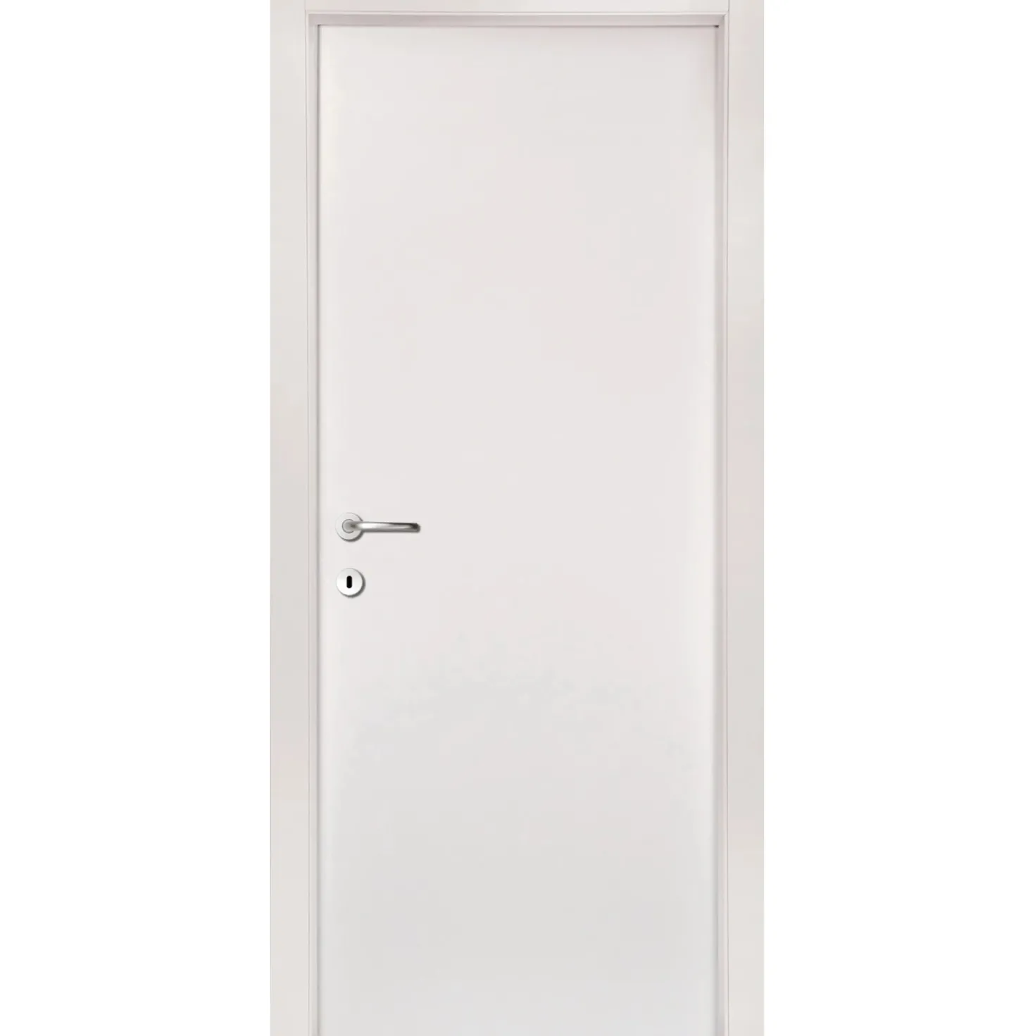 Porta battente reversibile Cleaf bianco laccato 210x70 cm