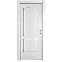 Porta battente sinistra Giulia bianco laccato 210x70 cm
