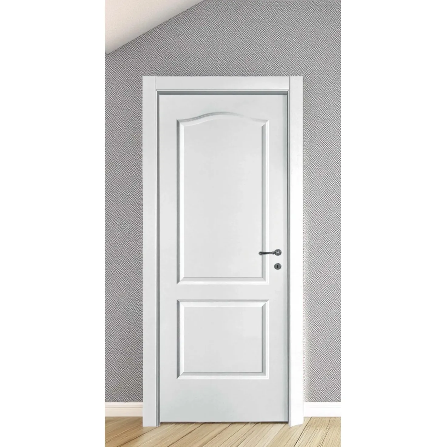 Porta battente sinistra Giulia bianco laccato 210x80 cm