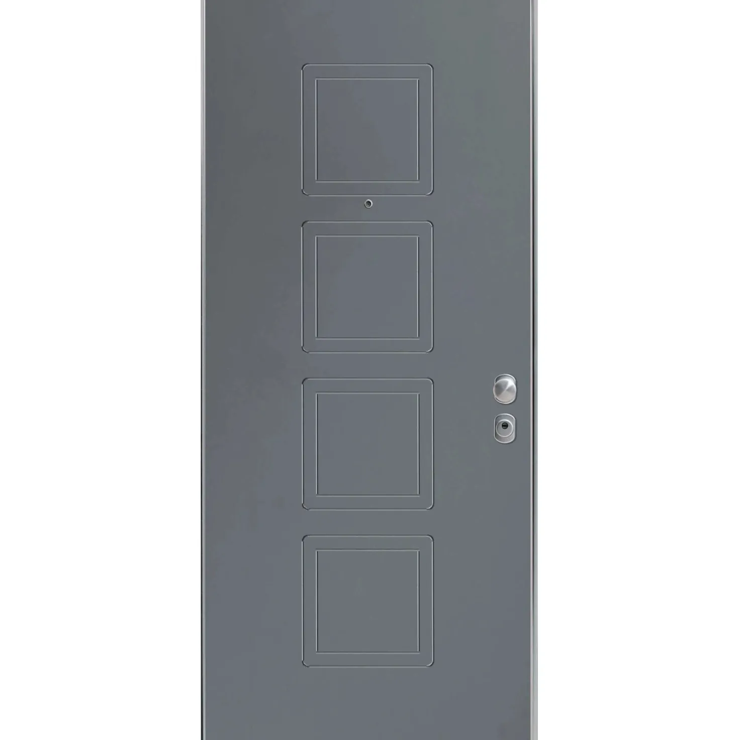 Porta blindata Ares 90x210 cm grigia apertura sx
