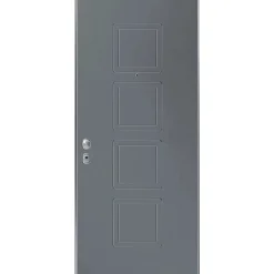 Porta blindata Ares 90x210 cm grigia apertura dx