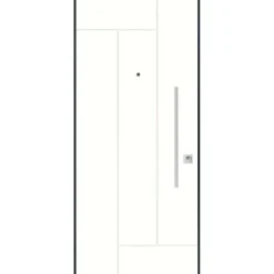 Porta blindata Demetra 80x210 cm bianco apertura sx