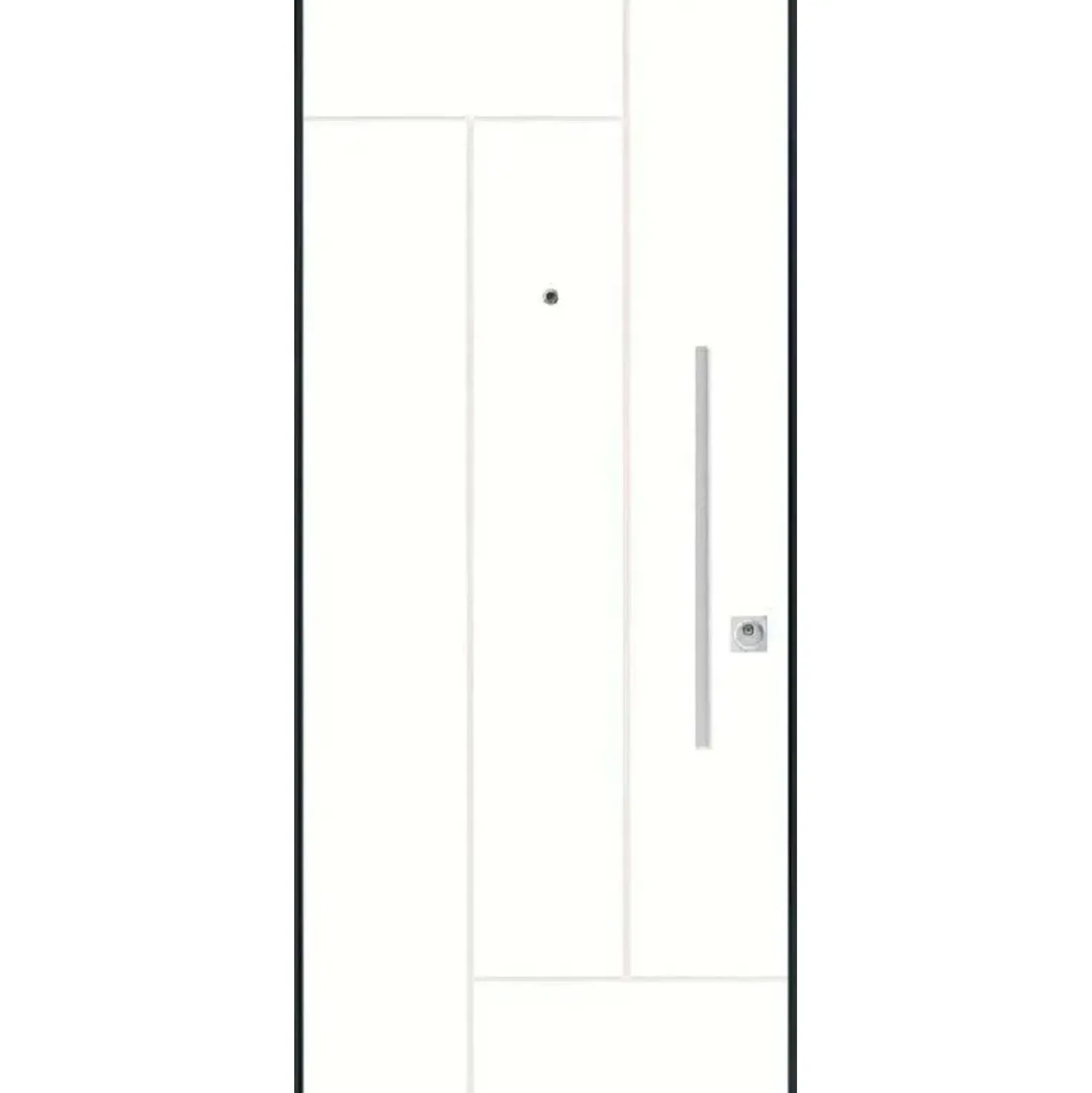 Porta blindata Demetra 80x210 cm bianco apertura sx