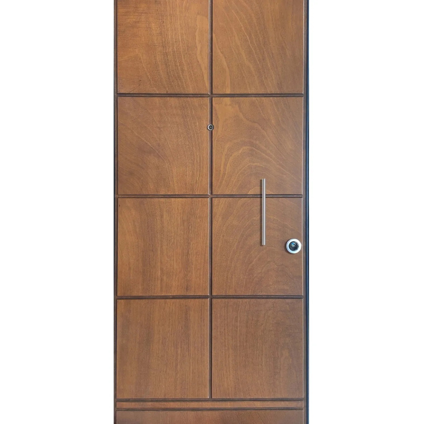 Porta blindata Externa 90x200 cm noce medio apertura sx