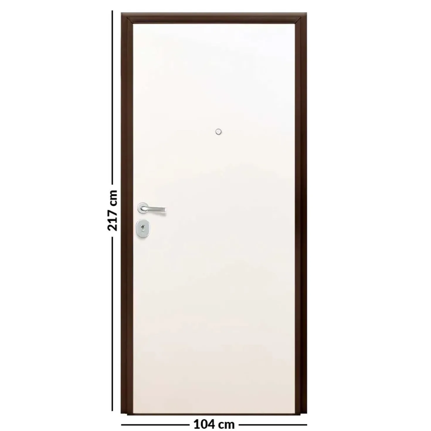 Porta blindata Gap 90x210 cm bianca apertura sx