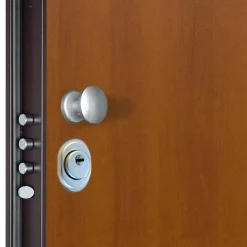 Porta blindata Light 90x210 cm noce apertura dx