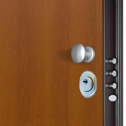 Porta blindata Light 90x210 cm noce apertura sx