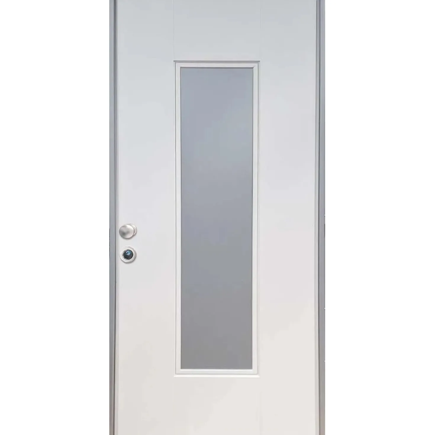 Porta blindata Lighting 210x80 cm bianca apertura dx