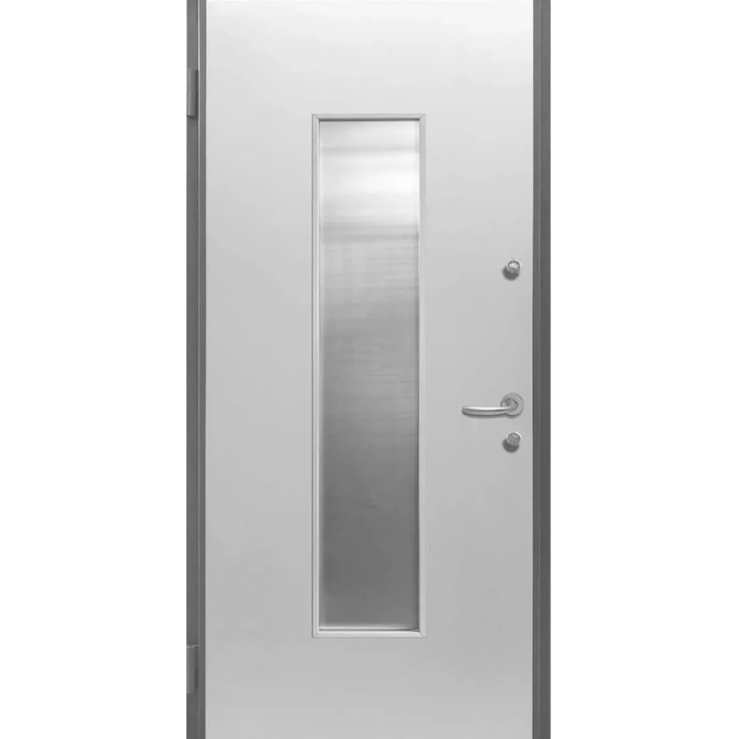 Porta blindata Lighting 210x80 cm bianca apertura dx