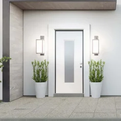 Porta blindata Lighting 210x80 cm bianca apertura sx