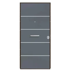 Porta blindata Super Gray 90x210 cm grigia apertura sx