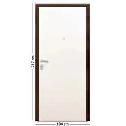 Porta blindata Super Gray 90x210 cm grigia apertura sx