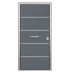 Porta blindata Super Gray 90x210 cm grigia apertura sx