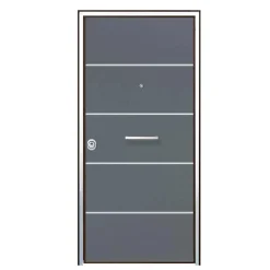Porta blindata Super Gray 90x210 cm grigia apertura dx