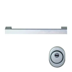 Porta blindata Super Noce 90x210 cm noce apertura sx