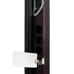 Porta blindata Super Noce 90x210 cm noce apertura dx