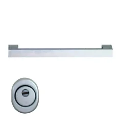 Porta blindata Super Noce 90x210 cm noce apertura dx