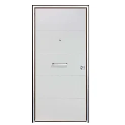 Porta blindata Super 90x210 cm bianca apertura sx