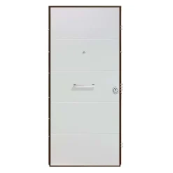 Porta blindata Super 90x210 cm bianca apertura sx