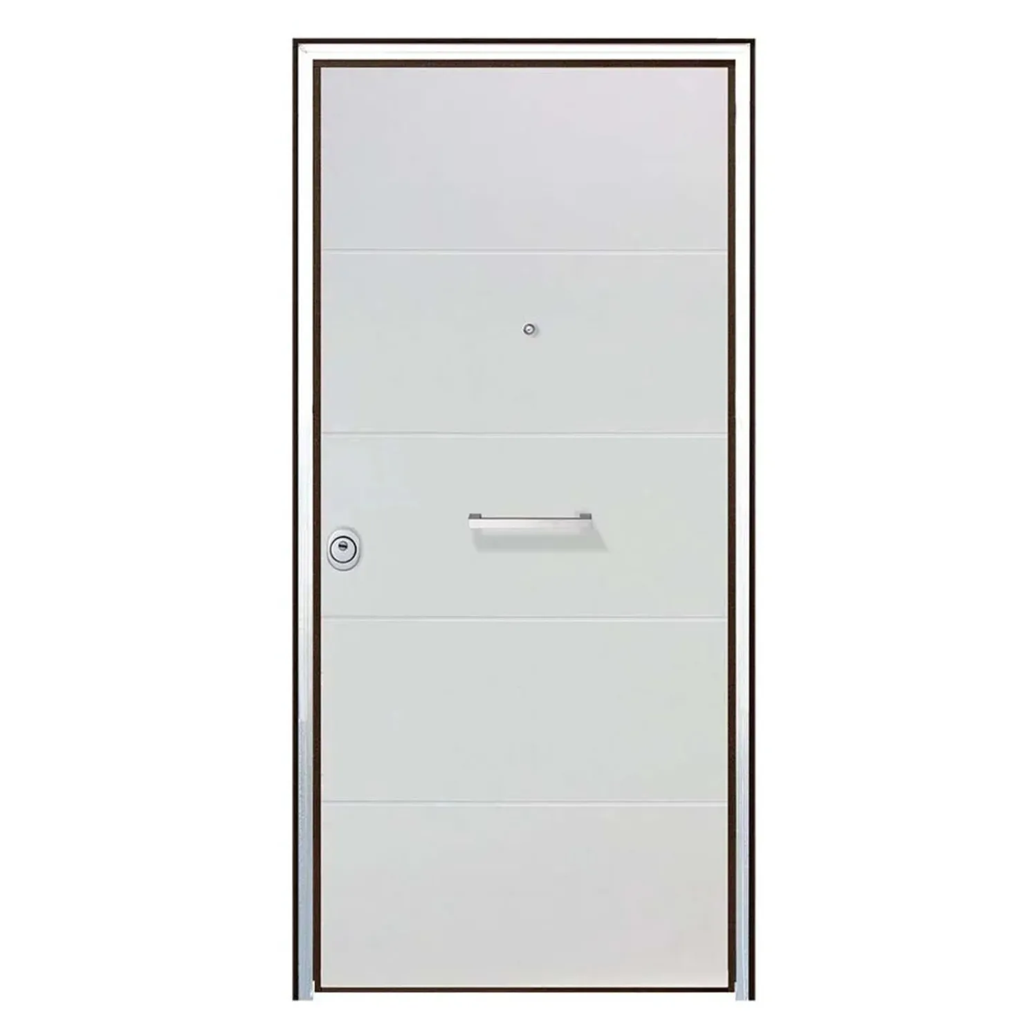 Porta blindata Super 90x210 cm bianca apertura dx